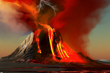 夢(mèng)到火山爆發(fā)