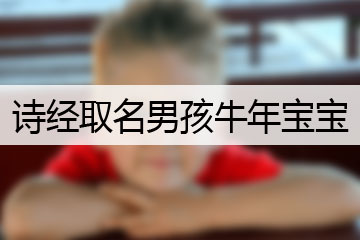 詩(shī)經(jīng)取名男孩牛年寶寶