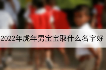 2022年虎年男寶寶取什么名字好