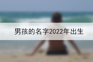 男孩的名字2022年出生