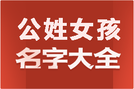 起名網(wǎng)公姓女孩名字大全介