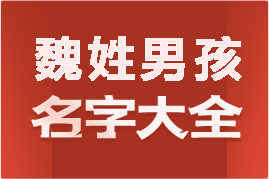 起名網(wǎng)魏姓男孩名字大全介